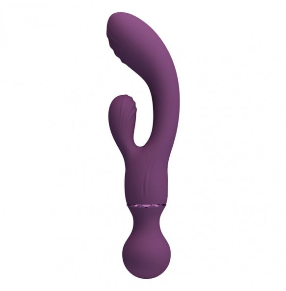 Pretty Love - All Roundet Double Head Vibrator Wand (Chargeable - Purple) Pretty Love - All Roundet Double Head Vibrator Wand (Chargeable - Purple)